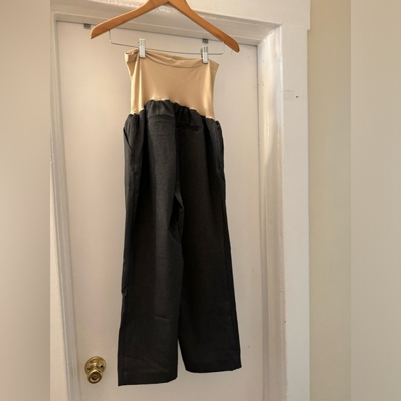 Pea in the pod maternity grey over the belly dress pants size large - Picture 6 of 8